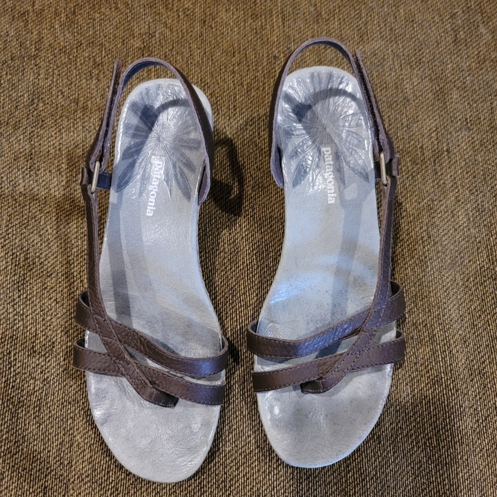 Patagonia Solimar Brown Slingback Sandals size 6